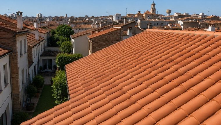 Tejado ventilado con aislamiento térmico en Sabadell